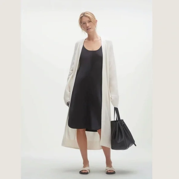 Naked Cashmere Makena Longline Ecru White Cashmere Cardigan, Size M - Picture 6 of 16